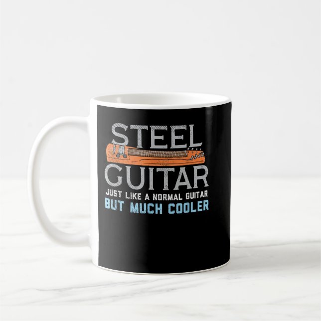 Mug Guitare steel pour guitariste (Gauche)