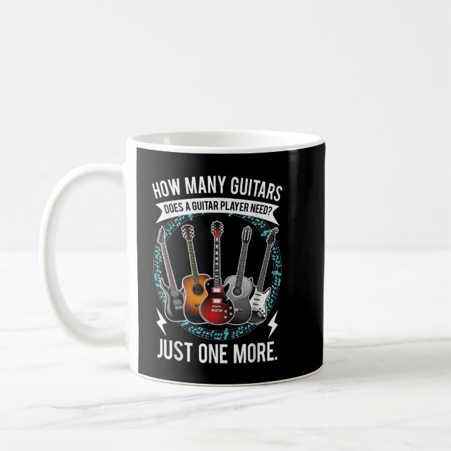 Mug Guitare T Combien De Guitares Cadeaux Pour Guitare (Gauche)