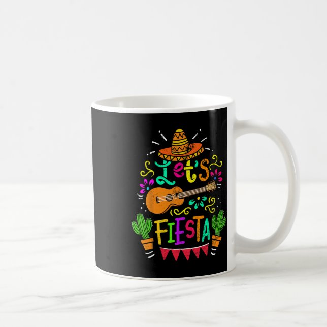Mug Guitare vintage Cinco De Mayo Cactus Sombrero (Droite)