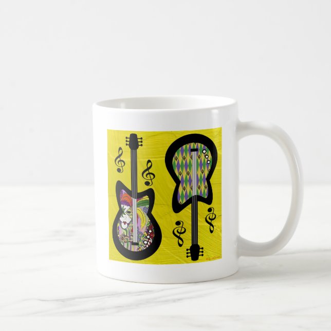 Mug Guitares colorées Mardi Gras (Droite)