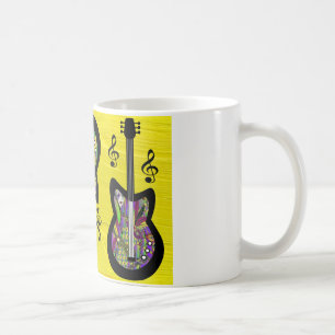 Mug Guitares colorées Mardi Gras