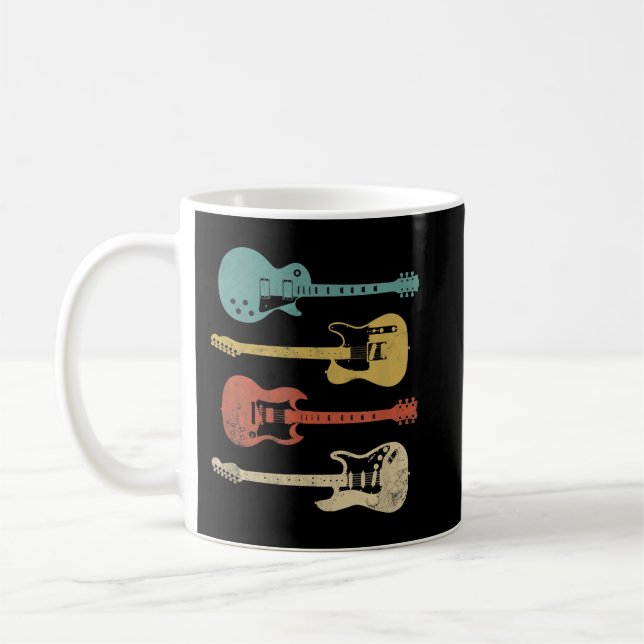 Mug Guitares Électriques Vintage (Gauche)