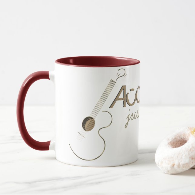 Mug Guitariste acoustique (Avec donut)