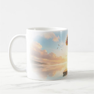 Mug Guitariste au lever du soleil Rose Question Dock L