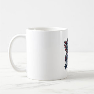 Mug Guitariste de la Liberté Patriotique Crâne Musique