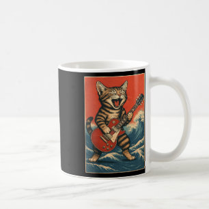 Mug Guitariste de surf Rock And Roll Amateur de chat d