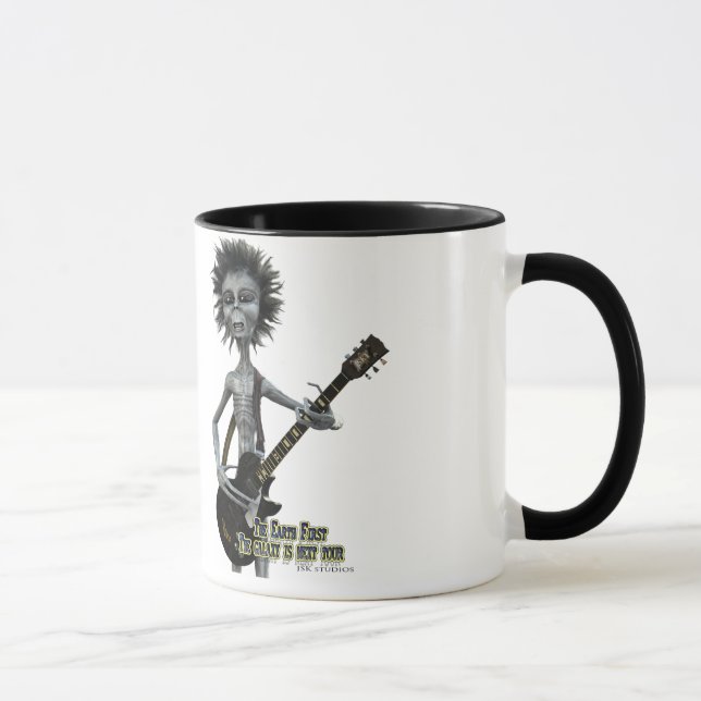 Mug Guitariste gris (Droite)