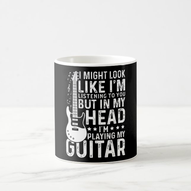 Mug Guitariste Lecteur Guitare Electric Drôle Cadeau (Centre)