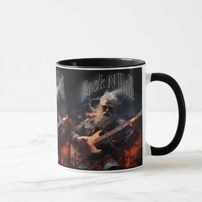 Mug Guitariste Rock N Roll Cool (Droite)