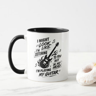 Mug Guitariste Sarcastique Jouant De La Guitare Dans M