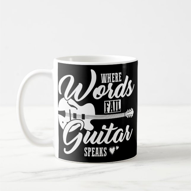 Mug Guitariste venin guitar saying nice  (Gauche)