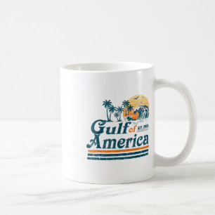 Mug Gulf Of Us America Est 2025 Retro Vintage Beach