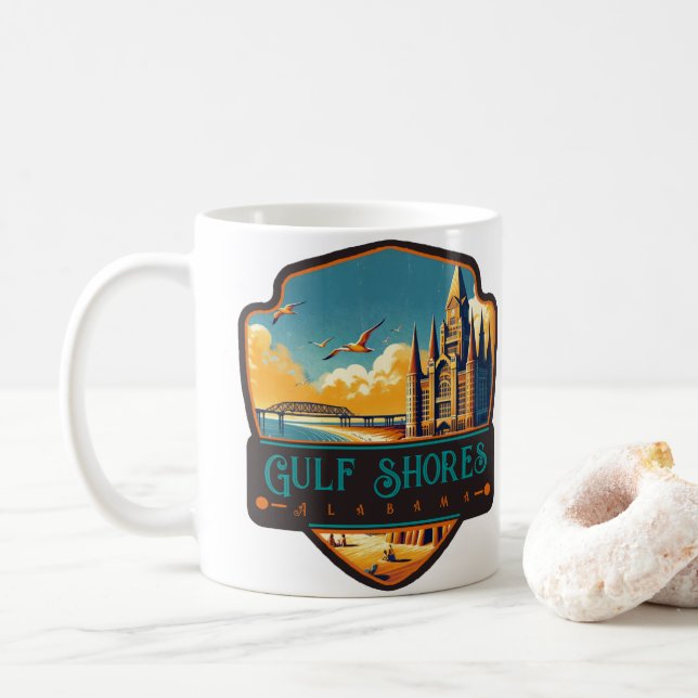 Mug Gulf Shores, Alabama | Vintage (Avec donut)