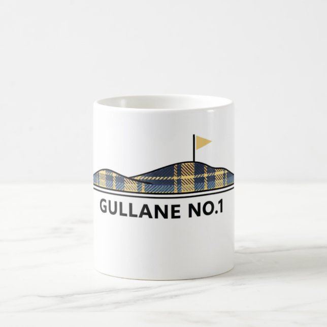 Mug Gullane Golf Cadeau de golf écossais Tartan  (Centre)