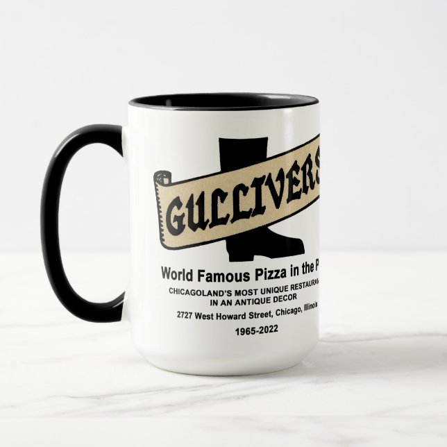 Mug Gullivers Pizza & Restaurant, Chicago (Gauche)