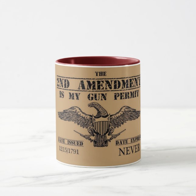 MUG GUN PERMIT 2ND AMENDMENT   (Centre)