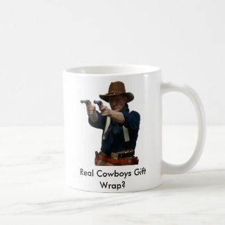 Mug gunfighterMe, vraie enveloppe de cadeau de cowboys