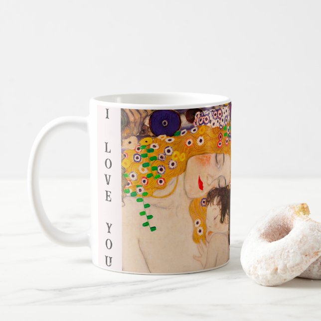 Mug Gustav Klimt - Mère et Enfant (Avec donut)