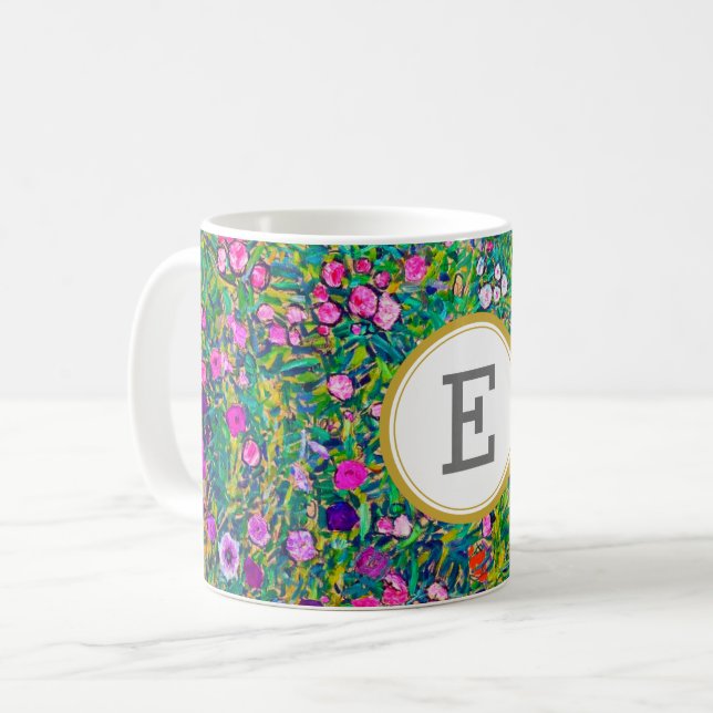 Mug Gustav Klimt PERSONNALISÉ INITIAL (Devant gauche)