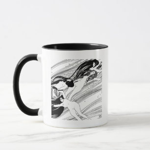 Mug Gustav Klimt - Poisson Sang Surreal Art Japonais