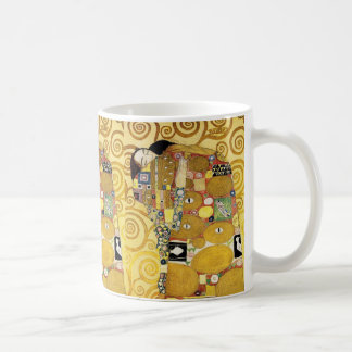Mug Gustav Klimt , “ The hug ” コーヒーマグカップ