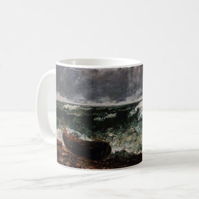 Mug Gustave Courbet - La Mer Stormy / La Vague (Devant gauche)