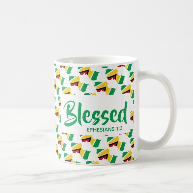 Mug GUYANA Bienheureux Éphésiens Écriture Chrétienne (Droite)