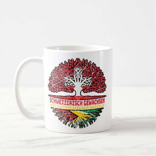 Mug Guyana Guyanisch Schweizer Schweiz Baum Wurzel (Gauche)