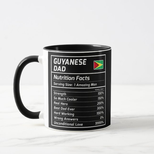 Mug Guyane Papa Nutrition Faits Fiers Guyana (Gauche)