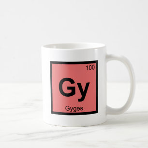 Mug Gy - Gyges Symbole du tableau périodique de la chi