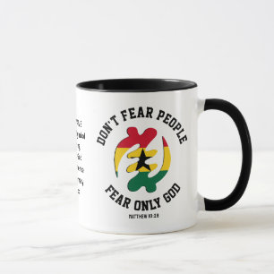 Mug Gye Nyame Adinkra CRAINTE SEULEMENT DIEU Christian