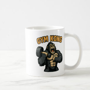 Mug Gym Kong Drôle de musculation Fitness Gorille Bête