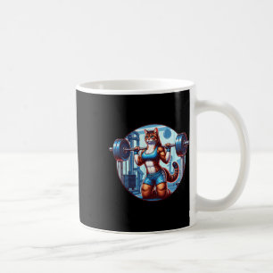 Mug Gym Muscle Girl Avec Barbell Power Beauté Bodybu