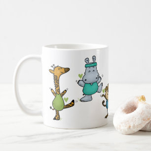 Mug Gymnase Jungle Exercice Animaux