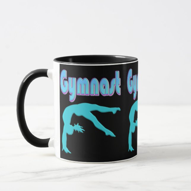 Mug Gymnaste Back Handspring Step Out Sarcelle (Gauche)