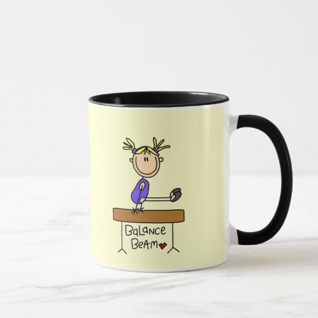 Mug Gymnaste blonde de fille sur des T-shirts et des (Droite)