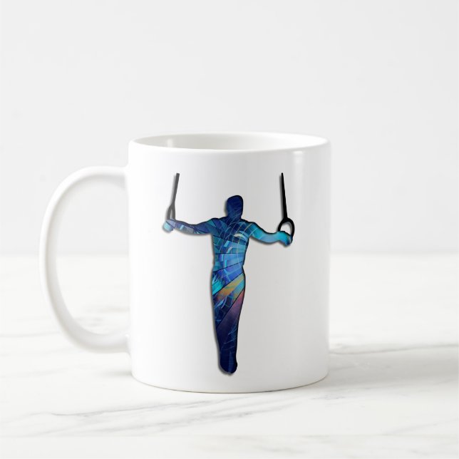 Mug Gymnaste Homme Anneaux Duo (Gauche)