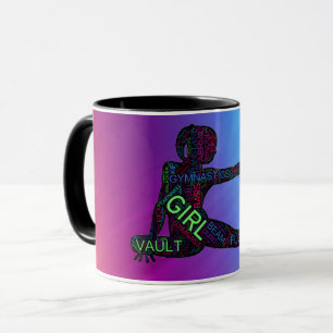 Mug Gymnastique Art Word coloré