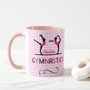 Mug Gymnastique Gymnaste Figures mignonne rose Personn