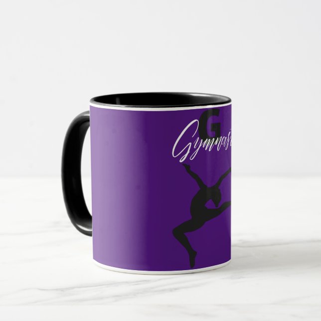 Mug Gymnastique Monogramme G est pour Gymnaste (Devant gauche)