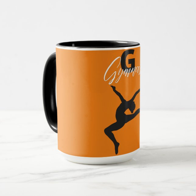 Mug Gymnastique Monogramme G est pour Gymnaste (Devant gauche)