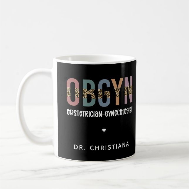 Mug Gynécologue obstétricien OBGYN personnalisé (Gauche)