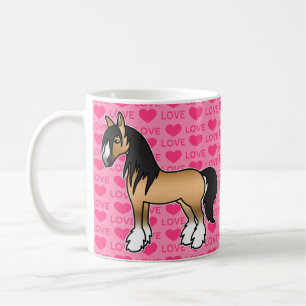 Mug Gypsy Vanner Shire Cartoon Buckskin Amour
