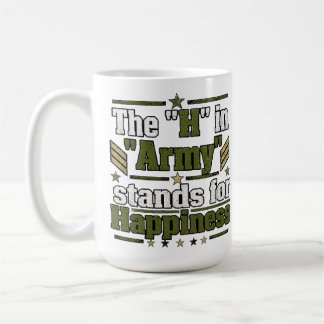 Mug H dans l'armée signifie bonheur V.2