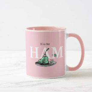 Mug "H pour JAMBON"   Conception de l'alphabet