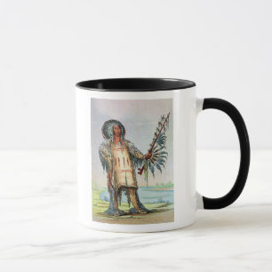Mug Ha-Na-Tah-Muah indien de Mandan, chef de loup