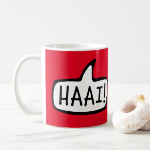 Mug HAAI ! Bonjour, Bonjour, Salutation informelle en