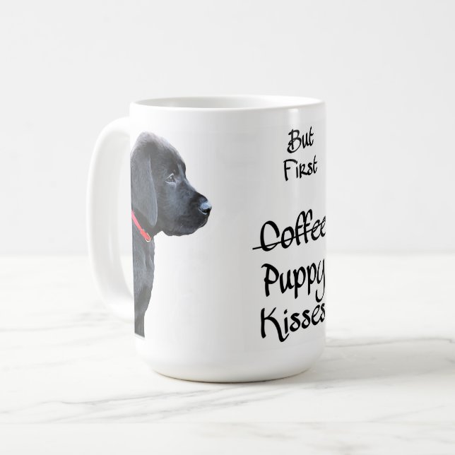 Mug habillé en rouge - Black Lab (Devant gauche)