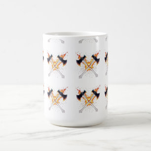 Mug Haches de fantaisie croisées avec une énergie arde