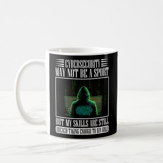 Mug Hacker Blanc Pour Le Cyber-Guerrier Et Hacker Éthi (Gauche)